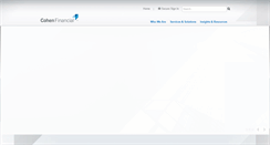 Desktop Screenshot of cohenfinancial.com